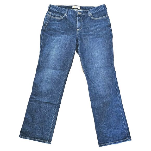 Carhartt Original Fit Womens Jeans Plus Size 16 Regular Straight Leg Dark Wash - Picture 1 of 4
